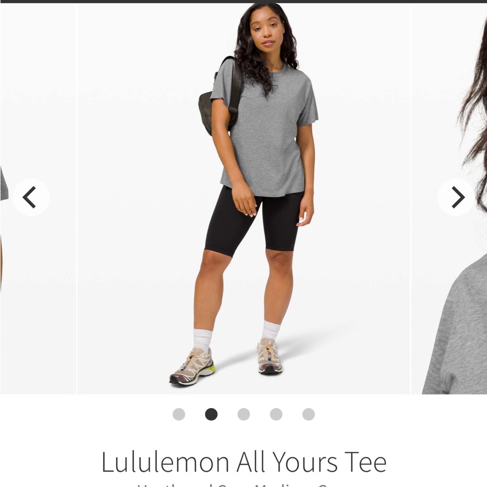lululemon athletica Gray Short Sleeve Tee